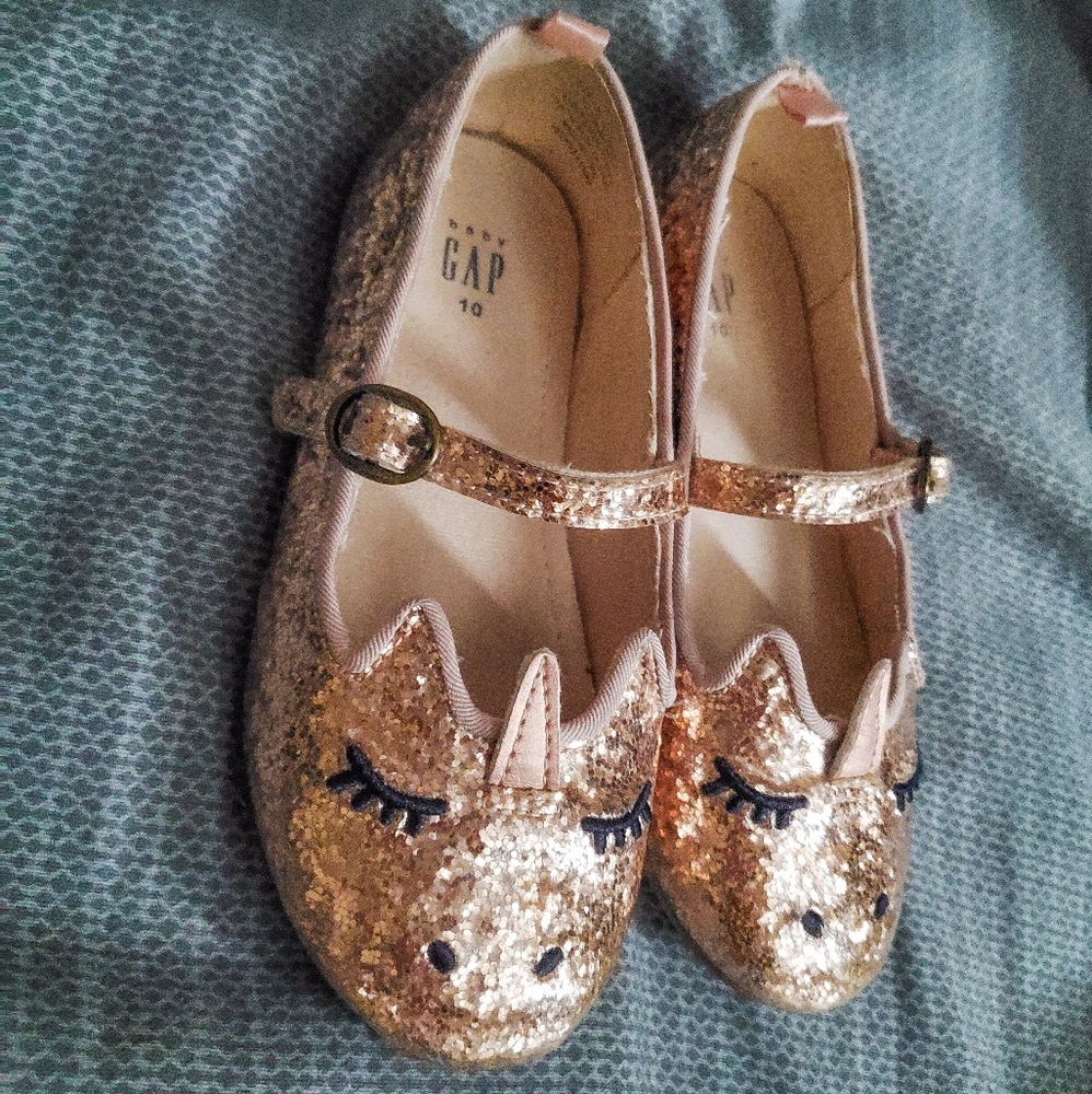🦄Gap Gold Unicorn Flats Shoes🦄